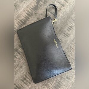 Calvin Klein Black Leather Clutch